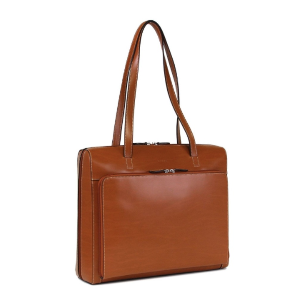 Lodis Audrey Full Zip Computer Leather Briefcase